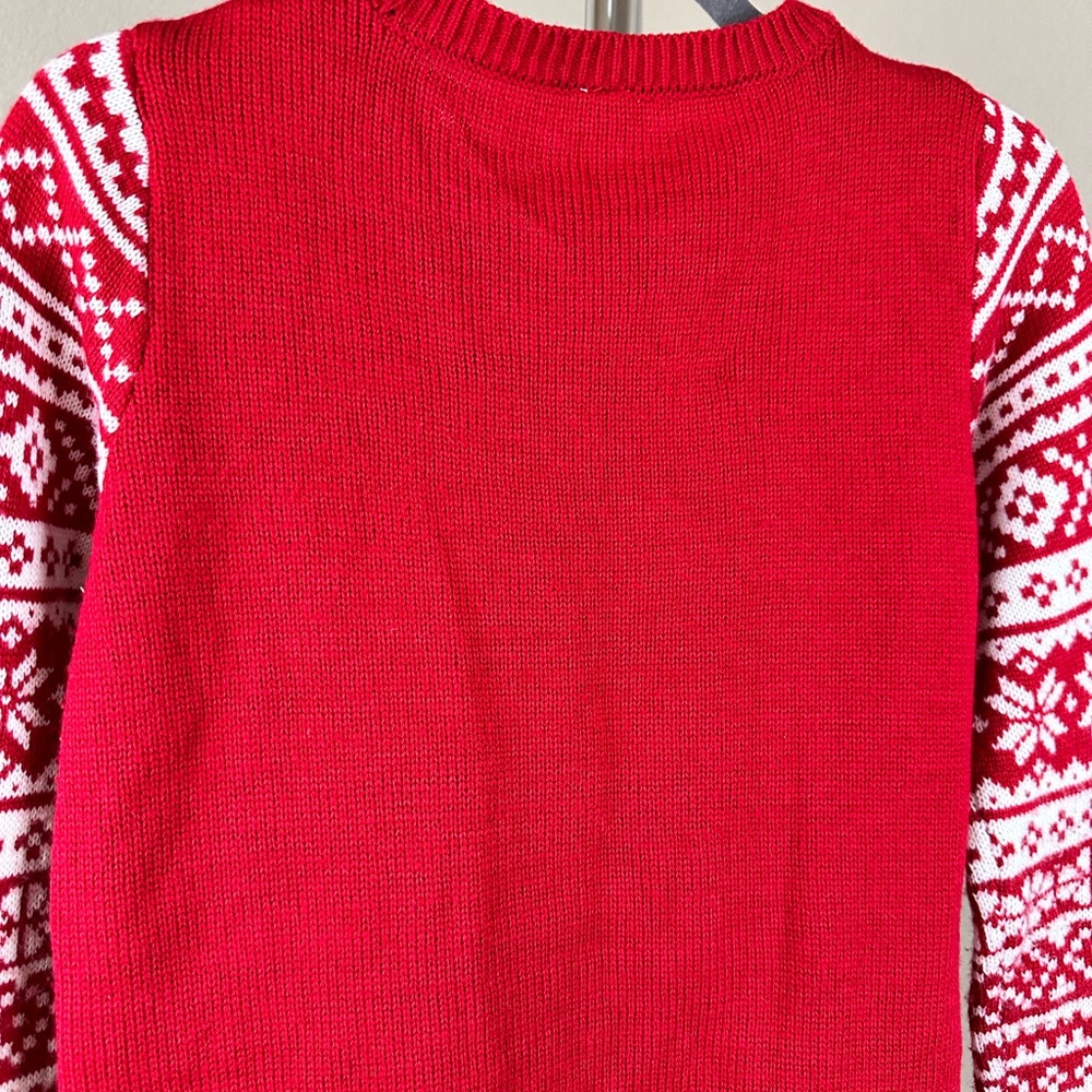 No Boundaries‎ Juniors' Plush Holiday Pop-out Animal Holiday Christmas Sweater - Picture 9 of 11